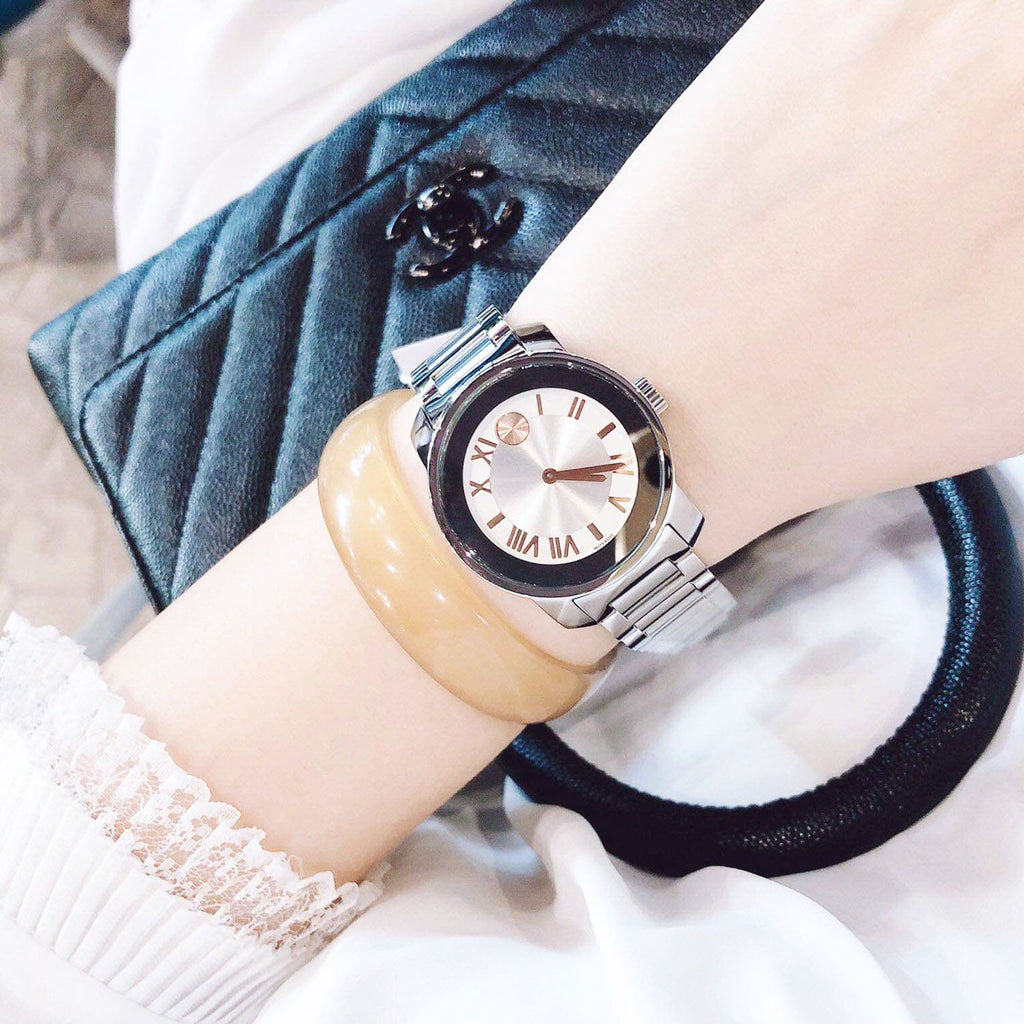 Movado Bold Silver Dial Silver Steel Strap Watch for Women - 3600244 Buy Now By Movado