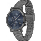 Hugo Boss Skymaster Chronograph Grey Dial Grey Mesh Bracelet Watch for Men - 1513934 Buy Now By Hugo Boss