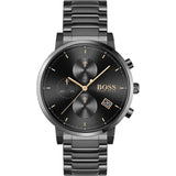 Hugo Boss Integrity Black Dial Black Steel Strap Watch for Men - 1513780 Buy Now By Hugo Boss