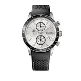 Hugo Boss Rafale Chronograh Quartz White Dial Black Leather Strap Watch For Men - HB1513403 Buy Now By Hugo Boss