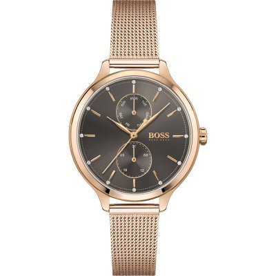Hugo Boss Symphony Grey Dial Gold Mesh Bracelet Watch for Women - 1502424 Buy Now By Hugo Boss
