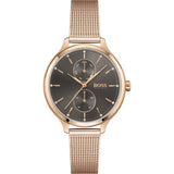 Hugo Boss Symphony Grey Dial Gold Mesh Bracelet Watch for Women - 1502424 Buy Now By Hugo Boss