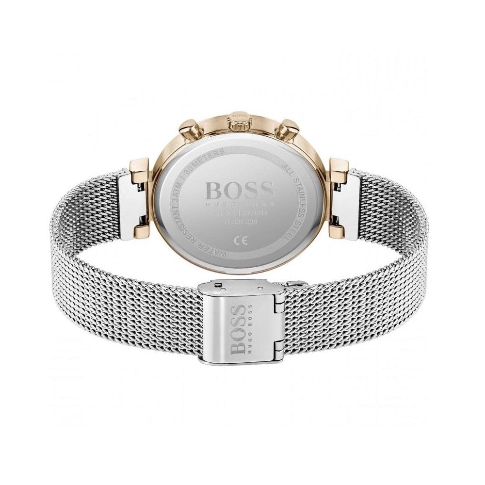 Hugo Boss Flawless Silver Dial Silver Mesh Bracelet Watch for Women -1502551 Buy Now By Hugo Boss
