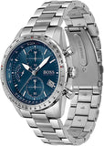 Hugo Boss Talent Blue Dial Silver Steel Strap Watch for Men - 1513582 Buy Now By Hugo Boss