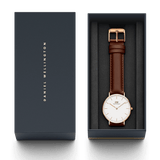 Daniel Wellington Classic St. Mawes White Dial Brown Leather Strap Watch for Men - DW00100035 Buy Now By Daniel Wellington