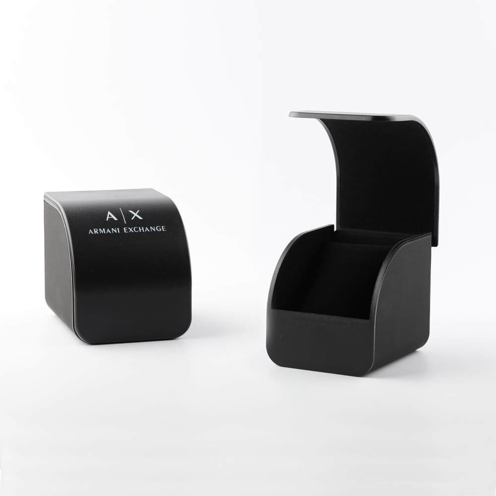 Armani Exchange Hampton Chronograph Black Dial Black Steel Strap Watch For Men - AX2150 Buy Now By Armani Exchange