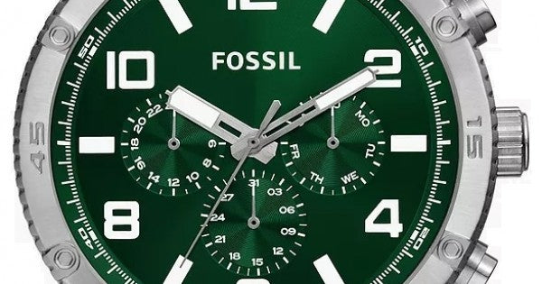 Fossil Brox Multifunction Green Dial Brown Leather Strap Watch for Men - BQ2801 Buy Now By Fossil