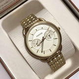 Fossil Tailor Gold Dial Gold Steel Strap Watch for Women - ES3714 Buy Now By Fossil