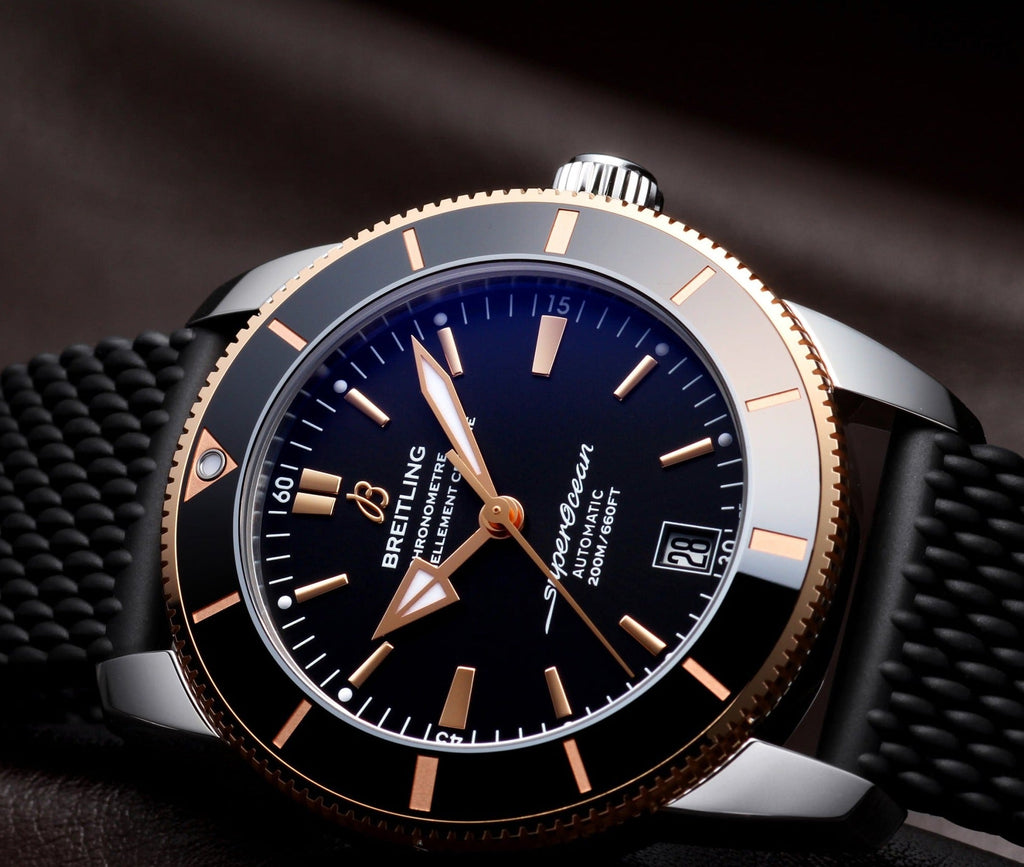 Breitling Superocean Heritage II B20 42mm Black Dial Black Mesh Bracelet Mens Watch - UB2010121B1S1 Buy Now By Breitling