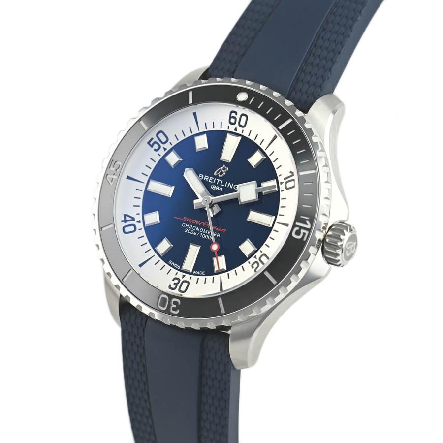 Breitling Superocean Automatic 44 Blue Dial Blue Rubber Strap Watch for Men - A17376211C1S1 Buy Now By Breitling