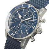 Breitling Superocean Heritage Chronograph 44 Blue Dial Blue Mesh Bracelet Watch for Men - A13313161C1S1 Buy Now By Breitling
