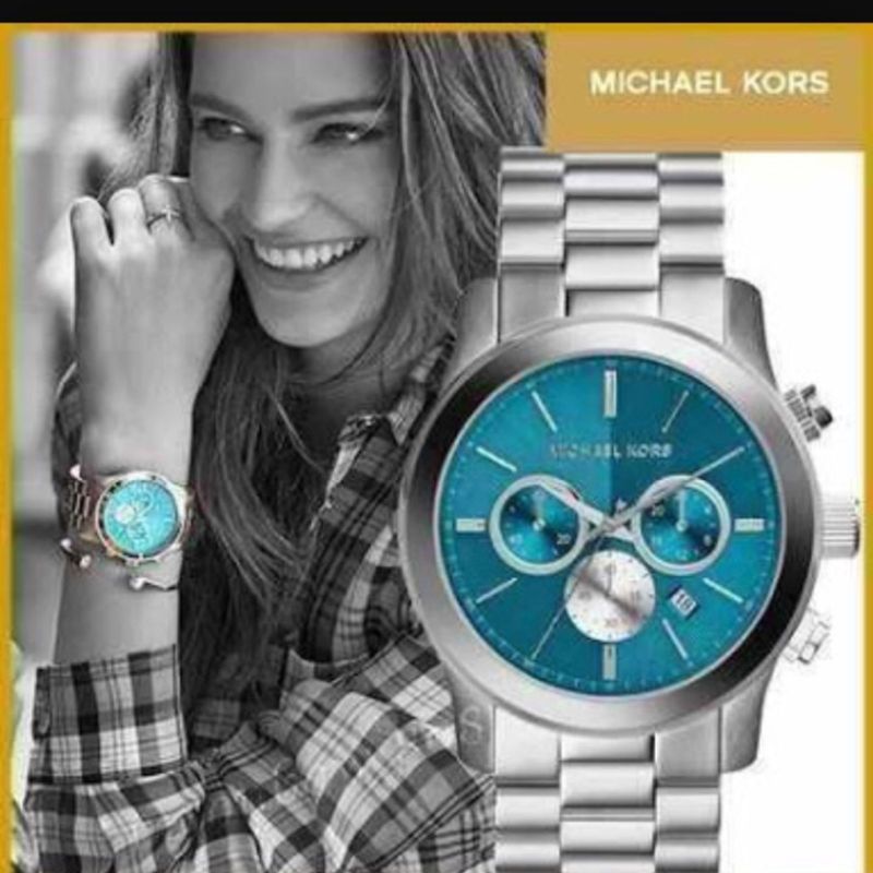 Michael Kors Runway Quartz Blue Dial Silver Steel Strap Watch For Women - MK5953 Buy Now By Michael Kors