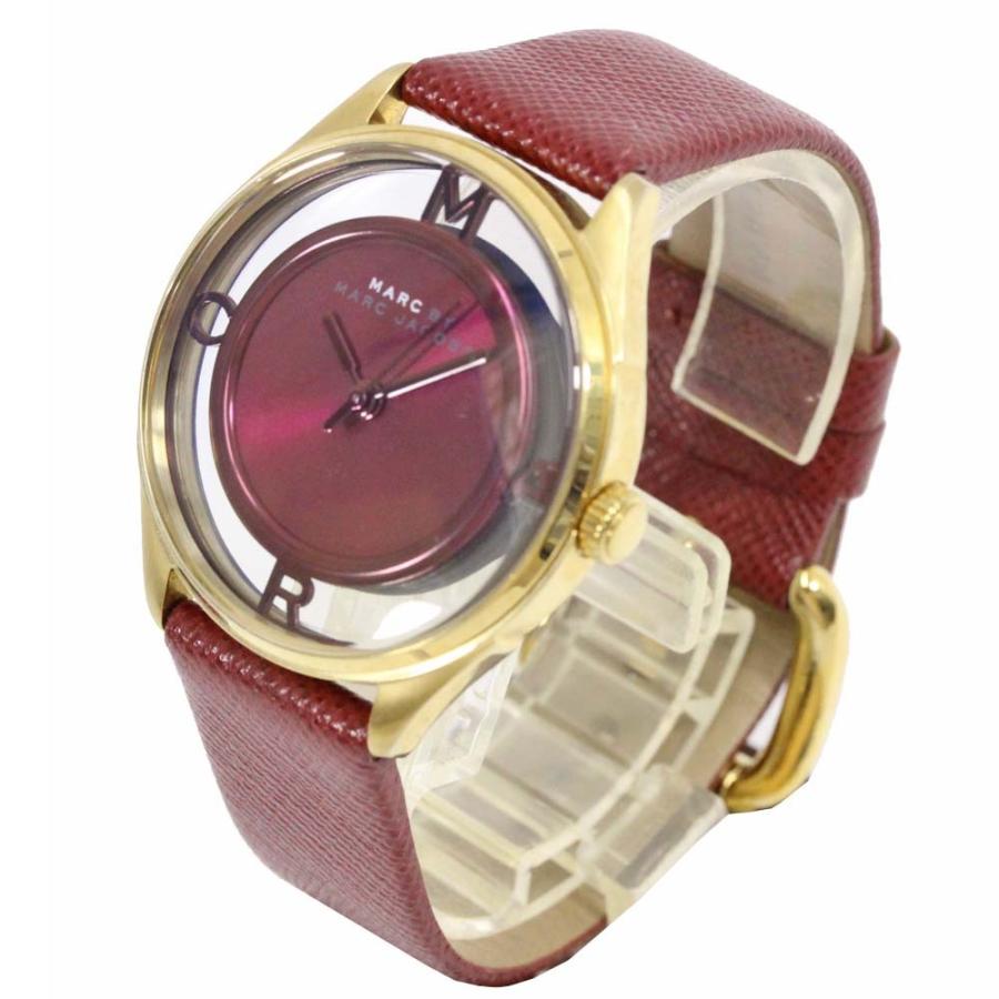 Marc Jacobs Tether Transparent Red Dial Red Leather Strap Watch for Women - MBM1377 Buy Now By Marc Jacobs