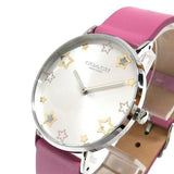 Coach Perry Mother of Pearl White Dial Pink Leather Strap Watch for Women - 14503243 Buy Now By Coach