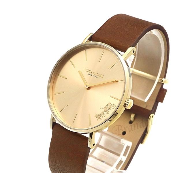 Coach Perry Gold Dial Brown Leather Strap Watch for Women - 14503331 Buy Now By Coach