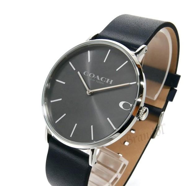 Coach Charles Grey Dial Black Leather Strap Watch for Men - 14602150 Buy Now By Coach
