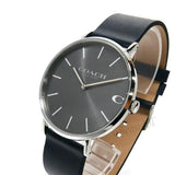 Coach Charles Grey Dial Black Leather Strap Watch for Men - 14602150 Buy Now By Coach