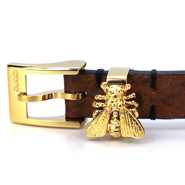 Gucci G Frame White Dial Brown Leather Strap Watch For Women - YA128523 Buy Now By Gucci