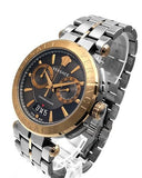 Versace Aion Chronograph Black Dial Grey Steel Strap Watch for Men - VBR050017 Buy Now By Versace