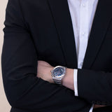 Breitling Chronomat B01 42mm Blue Dial Silver Steel Strap Watch for Men - AB0134101C1A1 Buy Now By Breitling