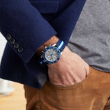 Breitling Superocean Heritage Chronograph 44 Ocean Conservancy Silver Dial Two Tone NATO Strap Watch for Men - A133131A1G1W1 Buy Now By Breitling