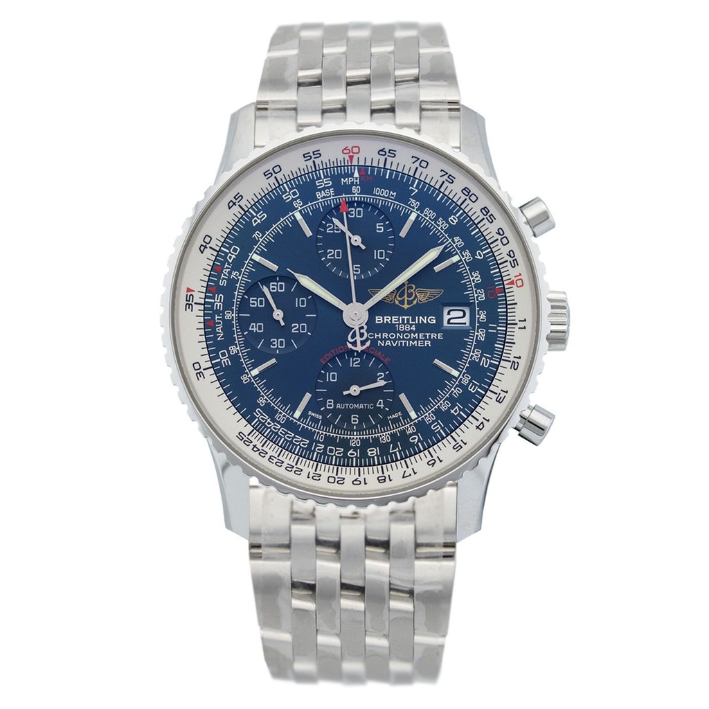 Breitling Navitimer Heritage Special Edition Blue Dial Silver Steel Strap Mens Watch - A1332412/C942 Buy Now By Breitling