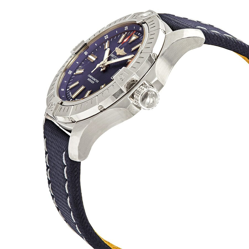 Breitling Avenger Automatic 43 Blue Dial Blue Nylon Strap Watch for Men - A17318101C1X1 Buy Now By Breitling