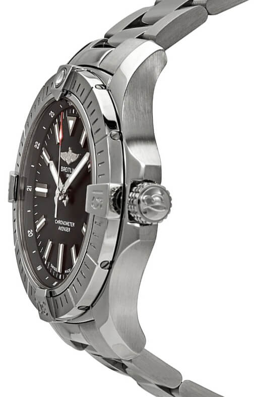 Breitling Avenger Automatic 43mm Black Dial Silver Steel Strap Watch for Men - A17318101B1A1 Buy Now By Breitling