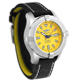 Breitling Avenger Automatic 45 Seawolf Yellow Dial Black Nylon Strap Watch for Men - A17319101I1X1 Buy Now By Breitling
