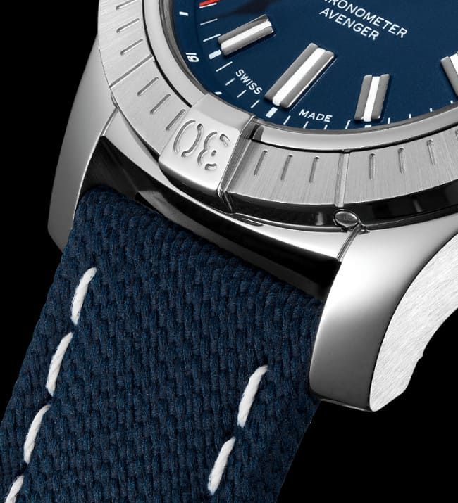 Breitling Avenger Automatic 43 Blue Dial Blue Nylon Strap Watch for Men - A17318101C1X1 Buy Now By Breitling