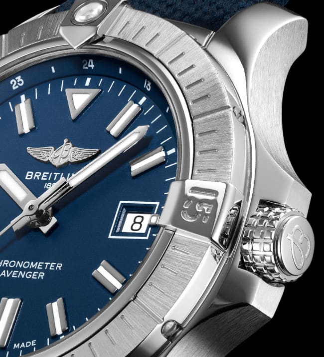 Breitling Avenger Automatic 43 Blue Dial Blue Nylon Strap Watch for Men - A17318101C1X1 Buy Now By Breitling