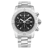 Breitling Avenger Chronograph 43 Black Dial Silver Steel Strap Watch for Men - A13385101B1A1 Buy Now By Breitling