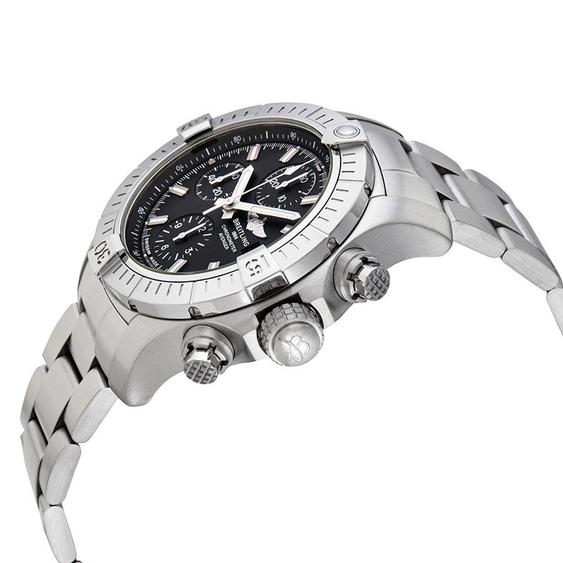Breitling Avenger Chronograph 43 Black Dial Silver Steel Strap Watch for Men - A13385101B1A1 Buy Now By Breitling