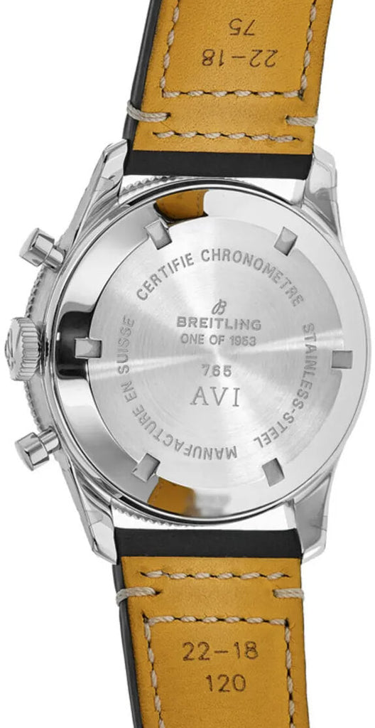 Breitling Avi Ref. 765 1953 Re-Edition Black Dial Black Leather Strap Watch for Men - AB0920131B1X1 Buy Now By Breitling