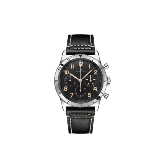 Breitling Avi Ref. 765 1953 Re-Edition Black Dial Black Leather Strap Watch for Men - AB0920131B1X1 Buy Now By Breitling