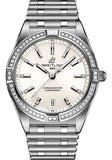 Breitling Chronomat 32 Diamonds White Dial Silver Steel Strap Watch for Women - A77310591A1A1 Buy Now By Breitling