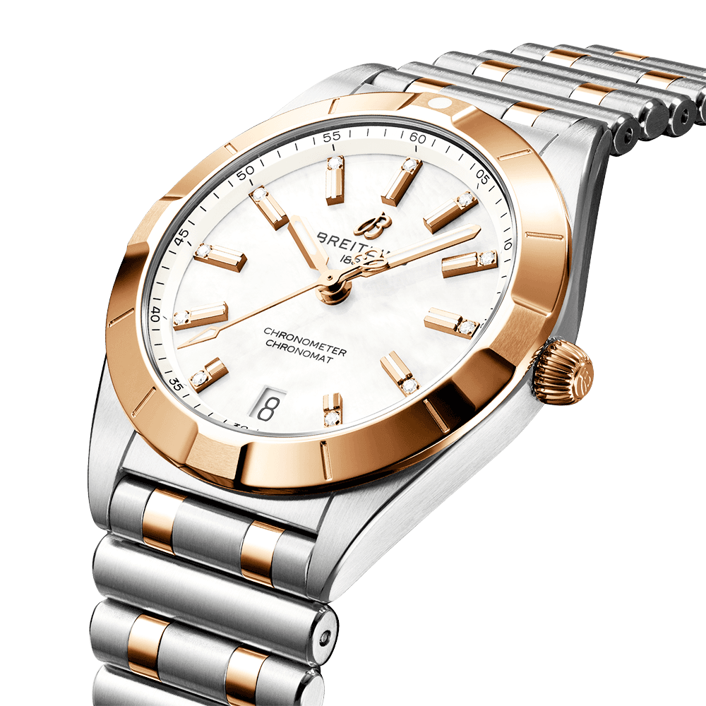Breitling Chronomat Automatic 36 White Dial Two Tone Steel Strap Watch for Women - U10380101A1U1 Buy Now By Breitling