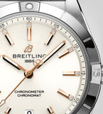 Breitling Chronomat Automatic 36 White Dial Silver Steel Strap Watch for Women - A10380101A2A1 Buy Now By Breitling