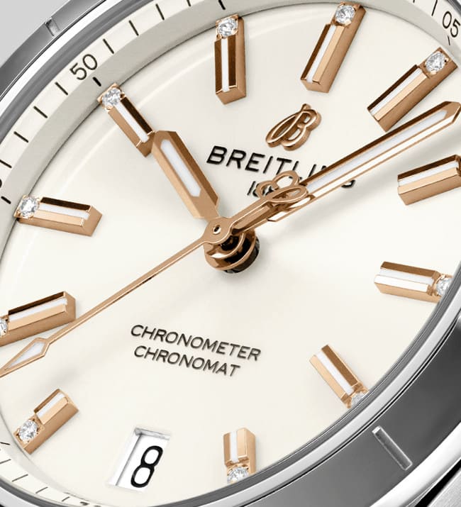 Breitling Chronomat Automatic 36 White Dial Silver Steel Strap Watch for Women - A10380101A2A1 Buy Now By Breitling