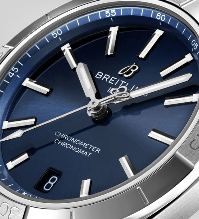 Breitling Chronomat Automatic 36 Blue Dial Silver Steel Strap Watch for Women - A10380101C1A1 Buy Now By Breitling