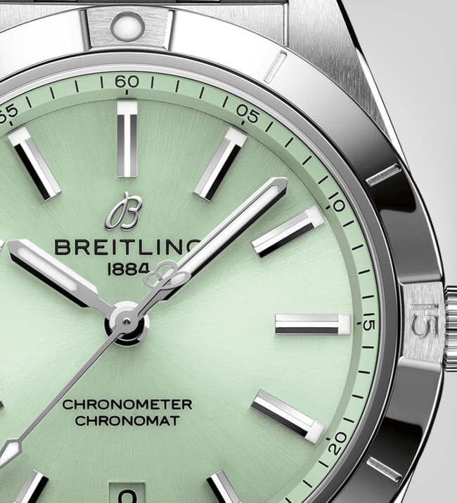 Breitling Chronomat Automatic 36 Green Dial Silver Steel Strap Watch for Women - A10380101L1A1 Buy Now By Breitling