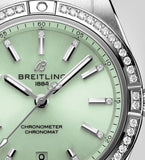Breitling Chronomat Automatic 36 Diamonds Green Dial Two Tone Steel Strap Watch for Women - A10380591L1A1 Buy Now By Breitling