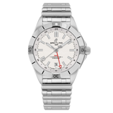 Breitling Chronomat GMT 40 White Dial Silver Steel Strap Watch for Men - A32398101A1A1 Buy Now By Breitling