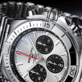 Breitling Chronomat B01 42mm Silver Dial Silver Steel Strap Watch for Men - AB0134101G1A1 Buy Now By Breitling