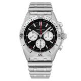 Breitling Chronomat B01 42mm Black Dial Silver Steel Strap Watch for Men - AB0134101B1A1 Buy Now By Breitling