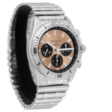 Breitling Chronomat B01 42 Brown Dial Silver Steel Strap Watch for Men - AB0134101K1A1 Buy Now By Breitling