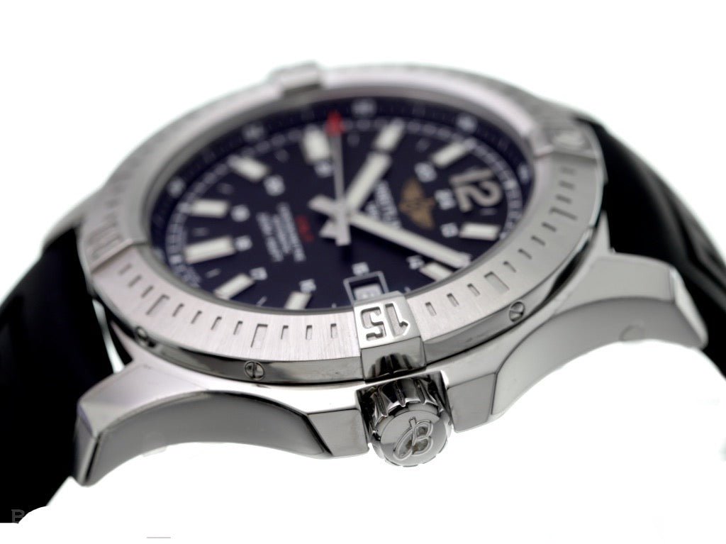 Breitling Colt Automatic 44mm Black Dial Rubber Strap Mens Watch - A1738811/BD44/152S Buy Now By Breitling