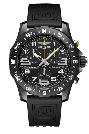 Breitling Endurance Pro Black Dial Black Rubber Strap Watch for Men - X82310E51B1S1 Buy Now By Breitling