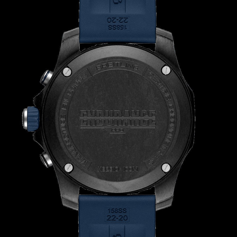Breitling Endurance Pro Black Dial Blue Rubber Strap Watch for Men - X82310D51B1S1 Buy Now By Breitling