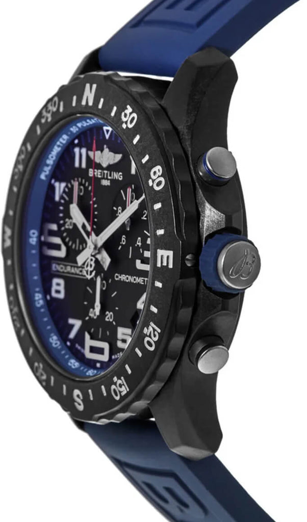 Breitling Endurance Pro Black Dial Blue Rubber Strap Watch for Men - X82310D51B1S1 Buy Now By Breitling
